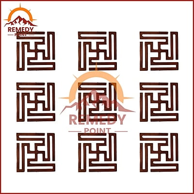 Copper Nandavrit Swastik 16Pcs.