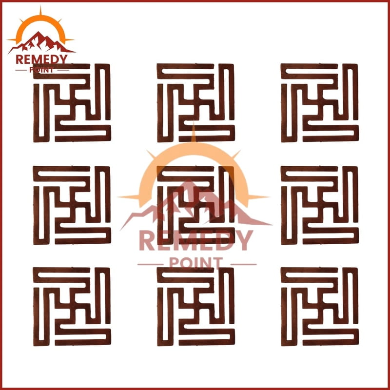 Copper Nandavrit Swastik 16Pcs. Copper Nandavrit Swastik 16Pcs.